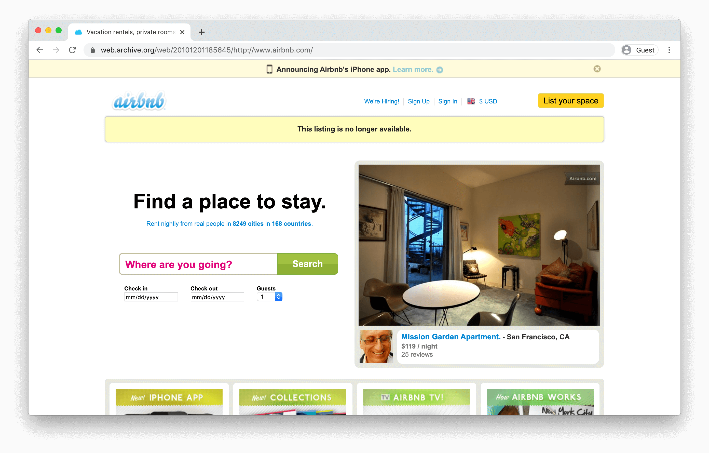 airbnb mvp